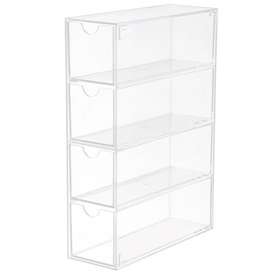 4/5Layer Acrylic Drawer Organizer Stationery Storage Box Glasses Clear Desk Makeup Hair Display Pencil Holder Office Student