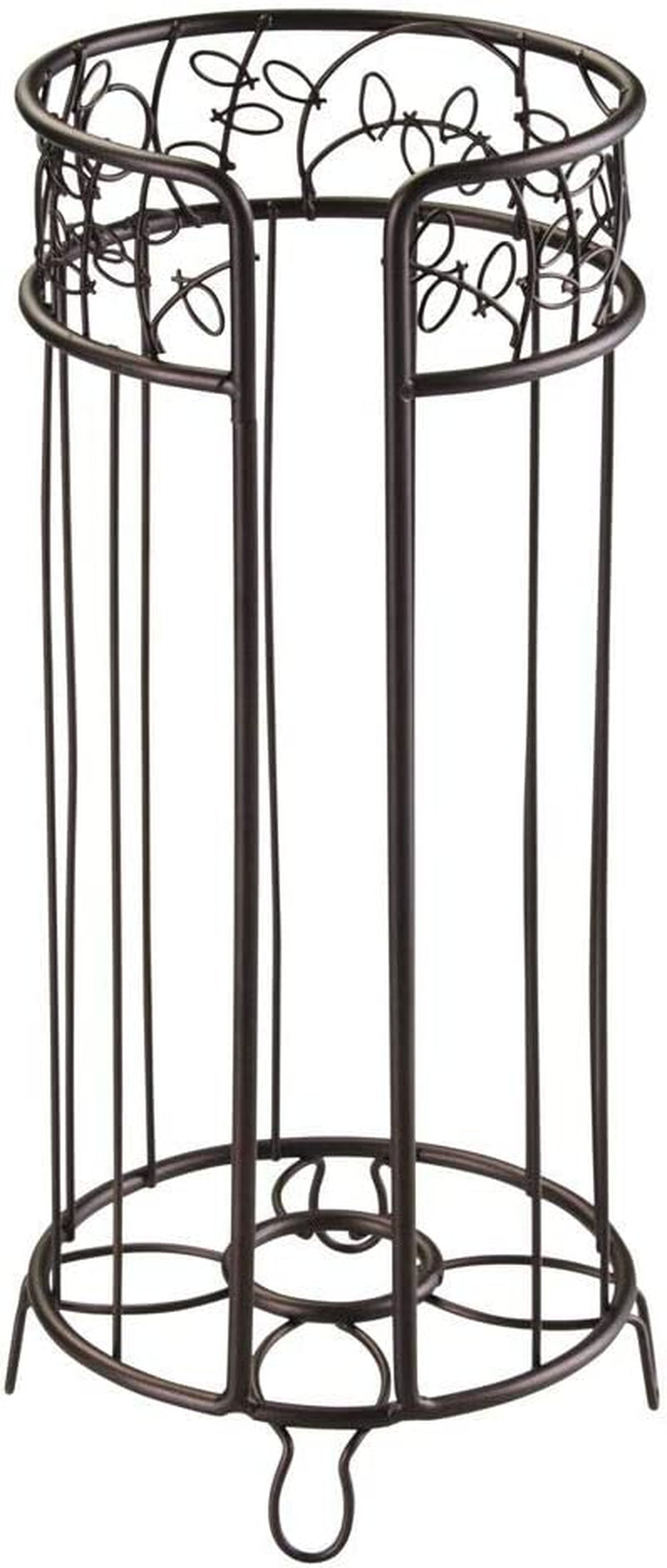 Metal Toilet Tissue Holder Stand, the Twigz Collection – Holds 3 Rolls of Toilet Paper, 6.8” X 15.2”, Bronze