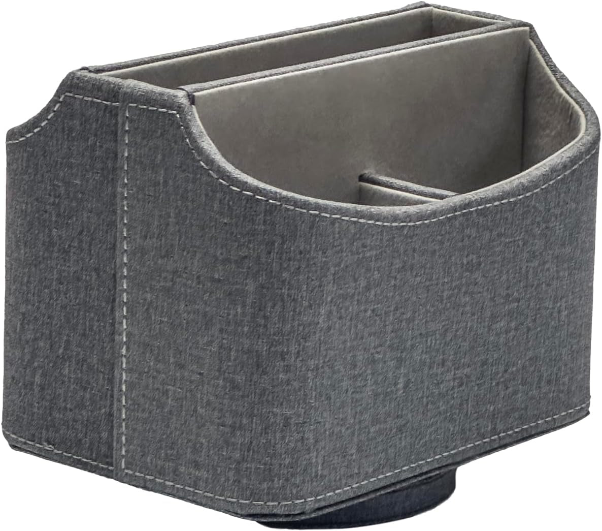 Rotating Desk Organizer, 360 Desk Spinning Caddy, Desktop TV Guide/Mail/Media/Remote Controller Holder Organizer, Barry Grey